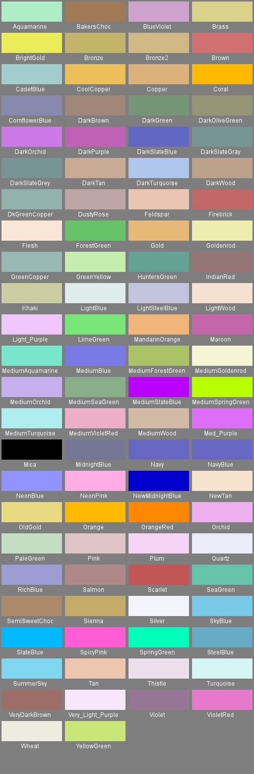 Misc. Colors